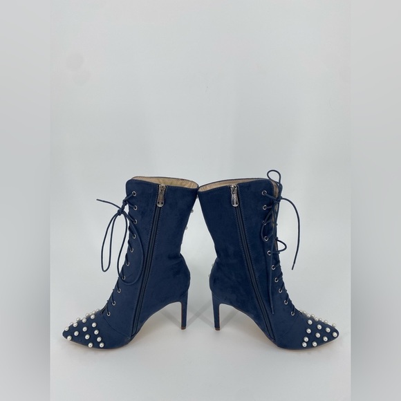 Cape Robbin Kitana Faux  Pointed Pearl Boots - Picture 3 of 11